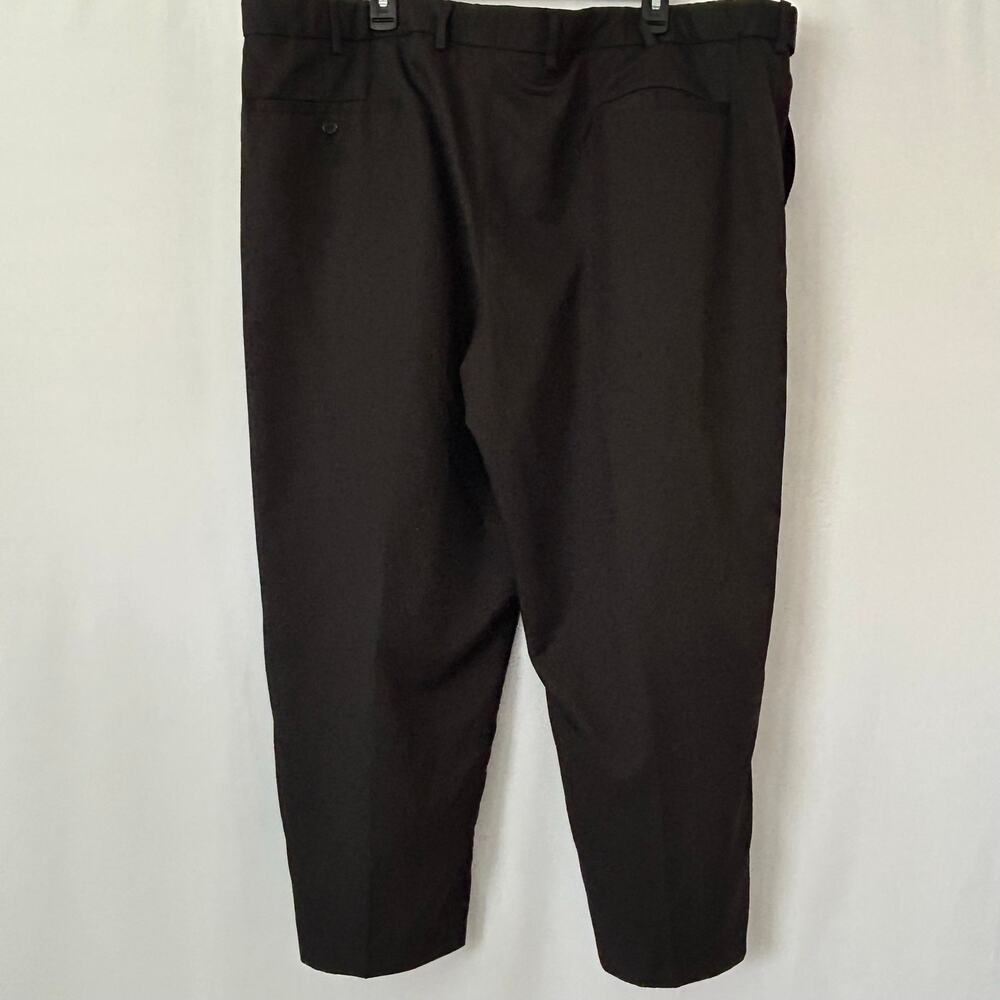 Edwards Men’s Black Dress Pants 48 UL Uniform Slacks Big & Tall Hemmed